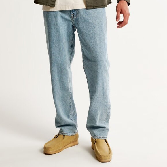 ABERCROMBIE & FITCH Rigid Denim - Loose - Light Wash - Picture 7 of 9